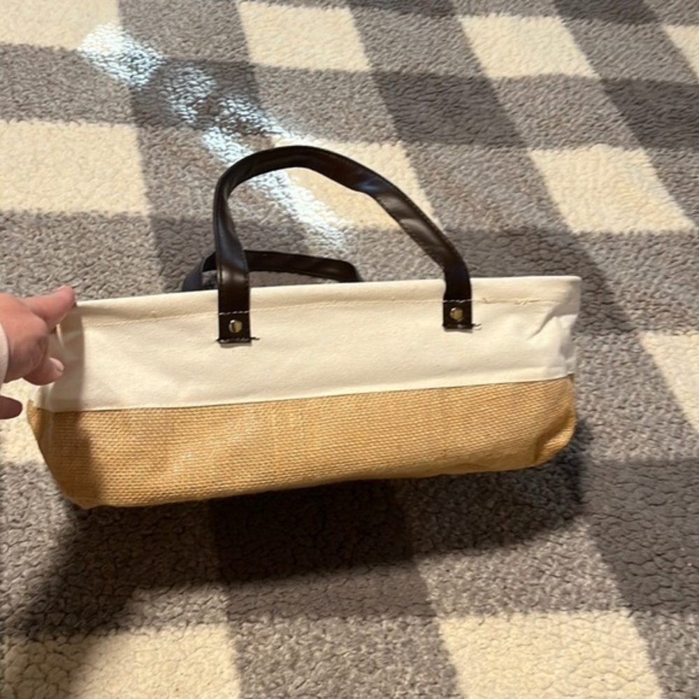 Burlap style Gift Bag or Basket